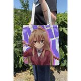 Zipzap Toradora! V5 Yazlık Kışlık Çift Taraflı Kanvas Baskı Bez Çanta Anime Çantası