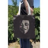 Zipzap V For Vendetta 2 V2 Çift Taraflı Yazlık Kışlık Kanvas Baskı Bez Çanta
