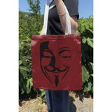 Zipzap V For Vendetta V2 Çift Taraflı Yazlık Kışlık Kanvas Baskı Bez Çanta