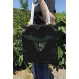 Zipzap V For Vendetta V4 Çift Taraflı Yazlık Kışlık Kanvas Baskı Bez Çanta