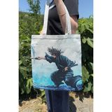 Zipzap Vagabond V4 Yazlık Kışlık Çift Taraflı Kanvas Baskı Bez Çanta Anime Çantası