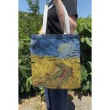 Zipzap Van Gogh V3 Çift Taraflı Yazlık Kışlık Kanvas Baskı Bez Çanta