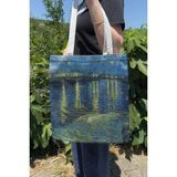 Zipzap Van Gogh V5 Çift Taraflı Yazlık Kışlık Kanvas Baskı Bez Çanta