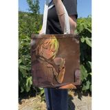Zipzap Youjo Senki V5 Yazlık Kışlık Çift Taraflı Kanvas Baskı Bez Çanta Anime Çantası
