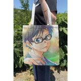 Zipzap Your Lie In April V4 Yazlık Kışlık Çift Taraflı Kanvas Baskı Bez Çanta Anime Çantası