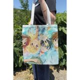Zipzap Your Lie In April V5 Yazlık Kışlık Çift Taraflı Kanvas Baskı Bez Çanta Anime Çantası