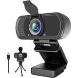 ZIQIAN 1080P Webcam,Live Streaming Web Camera with Stereo Microphone, Desktop or Laptop USB Webcam with 110 Degree View Angle, HD N5 Webcam for Video Calling, Recording, Conferencing, Streaming, Gaming