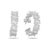 Zirconia Tasli Diamond Tamtur Baget Halka Kadin Gumus Kupe 17 Mm