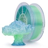 ZIRO 3D yazıcı filament, yarı saydam PLA filament, 1,75 mm, çok renkli gökkuşağı PLA filament, 1 kg / 2,2 lb, sezon serisi - yaz