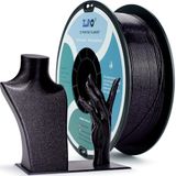 ZIRO PLA parlak filament 1,75 mm 3D yazıcı filamenti, PLA 1,75 mm elmas serisi, 1 kg, boyut doğruluğu +/- 0,05 mm, elmas siyah