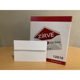 Zirve Buklet Davetiye Zarfı 90 G 12X18 MM 1000 Adet