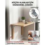 Zirve Hırdavat Çok Amaçlı Katlanır Masa, Kamp, Sehpa Ayağı ve Konsol Aparatı 2 Adet Set - 61x69x39 mm - Gümüş