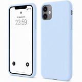 ZİRVE iPhone 11 İle Uyumlu Kılıf İçi Kadife Yüksek Kalite Tam Uyum İLAS Yumuşak Silikon Telefon Kılıfı Bebek Mavisi (Bebek Mavi, iPhone 11)