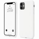 ZİRVE iPhone 11 İle Uyumlu Kılıf İçi Kadife Yüksek Kalite Tam Uyum İLAS Yumuşak Silikon Telefon Kılıfı Fıstık Beyaz