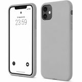 ZİRVE iPhone 11 İle Uyumlu Kılıf İçi Kadife Yüksek Kalite Tam Uyum İLAS Yumuşak Silikon Telefon Kılıfı Fıstık Gri