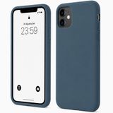 ZİRVE iPhone 11 İle Uyumlu Kılıf İçi Kadife Yüksek Kalite Tam Uyum İLAS Yumuşak Silikon Telefon Kılıfı Pasific Blue