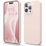 ZİRVE iPhone 11 Pro Max İle Uyumlu Kılıf İçi Kadife Yüksek Kalite Tam Uyum İLAS Yumuşak Silikon Telefon Kılıfı Kum Pembe