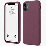 ZİRVE iPhone 12/12 Pro İle Uyumlu Kılıf İçi Kadife Yüksek Kalite Tam Uyum İLAS Yumuşak Silikon Telefon Kılıfı Fıstık Bordo