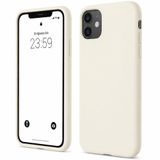 ZİRVE iPhone 12/12 Pro İle Uyumlu Kılıf İçi Kadife Yüksek Kalite Tam Uyum İLAS Yumuşak Silikon Telefon Kılıfı Fıstık Krem