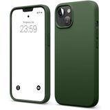 ZİRVE iPhone 13 İle Uyumlu Kılıf İçi Kadife Yüksek Kalite Tam Uyum İLAS Yumuşak Silikon Telefon Kılıfı Haki