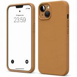 ZİRVE iPhone 13 İle Uyumlu Kılıf İçi Kadife Yüksek Kalite Tam Uyum İLAS Yumuşak Silikon Telefon Kılıfı Kahverengi