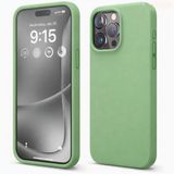 ZİRVE iPhone 13 Pro Max İle Uyumlu Kılıf İçi Kadife Yüksek Kalite Tam Uyum İLAS Yumuşak Silikon Telefon Kılıfı Fıstık Yeşili