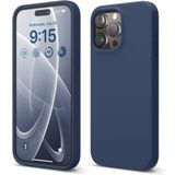 ZİRVE iPhone 13 Pro Max İle Uyumlu Kılıf İçi Kadife Yüksek Kalite Tam Uyum İLAS Yumuşak Silikon Telefon Kılıfı Pasific Blue