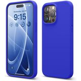 ZİRVE iPhone 14 Pro İle Uyumlu Kılıf İçi Kadife Yüksek Kalite Tam Uyum İLAS Yumuşak Silikon Telefon Kılıfı Sax