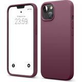 ZİRVE iPhone 15 İle Uyumlu Kılıf İçi Kadife Yüksek Kalite Tam Uyum İLAS Yumuşak Silikon Telefon Kılıfı Bordo