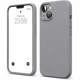 ZİRVE iPhone 15 İle Uyumlu Kılıf İçi Kadife Yüksek Kalite Tam Uyum İLAS Yumuşak Silikon Telefon Kılıfı Gri