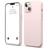 ZİRVE iPhone 15 İle Uyumlu Kılıf İçi Kadife Yüksek Kalite Tam Uyum İLAS Yumuşak Silikon Telefon Kılıfı Kum Pembe