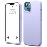 ZİRVE iPhone 15 İle Uyumlu Kılıf İçi Kadife Yüksek Kalite Tam Uyum İLAS Yumuşak Silikon Telefon Kılıfı Lila