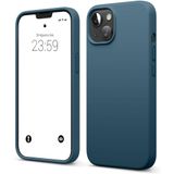 ZİRVE iPhone 15 İle Uyumlu Kılıf İçi Kadife Yüksek Kalite Tam Uyum İLAS Yumuşak Silikon Telefon Kılıfı Pasific Blue