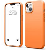 ZİRVE iPhone 15 İle Uyumlu Kılıf İçi Kadife Yüksek Kalite Tam Uyum İLAS Yumuşak Silikon Telefon Kılıfı Turuncu