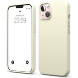 ZİRVE iPhone 15 Plus İle Uyumlu Kılıf İçi Kadife Yüksek Kalite Tam Uyum İLAS Yumuşak Silikon Telefon Kılıfı Krem