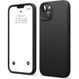 ZİRVE iPhone 15 Plus İle Uyumlu Kılıf İçi Kadife Yüksek Kalite Tam Uyum İLAS Yumuşak Silikon Telefon Kılıfı Siyah