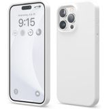 ZİRVE iPhone 15 Pro İle Uyumlu Kılıf İçi Kadife Yüksek Kalite Tam Uyum İLAS Yumuşak Silikon Telefon Kılıfı Beyaz