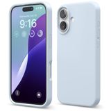 ZİRVE iPhone 16 İle Uyumlu Kılıf İçi Kadife Yüksek Kalite Tam Uyum İLAS Yumuşak Silikon Telefon Kılıfı Bebek Mavi