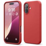ZİRVE iPhone 16 Plus İle Uyumlu Kılıf İçi Kadife Yüksek Kalite Tam Uyum İLAS Yumuşak Silikon Telefon Kılıfı Kırmızı