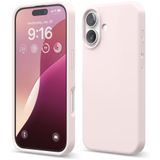 ZİRVE iPhone 16 Plus İle Uyumlu Kılıf İçi Kadife Yüksek Kalite Tam Uyum İLAS Yumuşak Silikon Telefon Kılıfı Kum Pembe