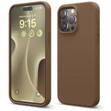 ZİRVE iPhone 16 Pro İle Uyumlu Kılıf İçi Kadife Yüksek Kalite Tam Uyum İLAS Yumuşak Silikon Telefon Kılıfı Kahverengi