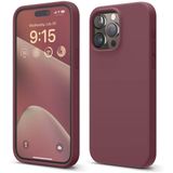 ZİRVE iPhone 16 Pro Max İle Uyumlu Kılıf İçi Kadife Yüksek Kalite Tam Uyum İLAS Yumuşak Silikon Telefon Kılıfı Bordo