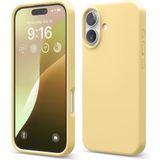 ZİRVE iPhone 17 İle Uyumlu Kılıf İçi Kadife Yüksek Kalite Tam Uyum İLAS Yumuşak Silikon Telefon Kılıfı Sarı