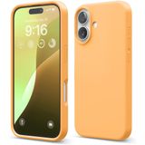 ZİRVE iPhone 17 İle Uyumlu Kılıf İçi Kadife Yüksek Kalite Tam Uyum İLAS Yumuşak Silikon Telefon Kılıfı Turuncu