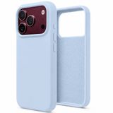 ZİRVE iPhone 17 Pro İle Uyumlu Kılıf İçi Kadife Yüksek Kalite Tam Uyum İLAS Yumuşak Silikon Telefon Kılıfı Bebek Mavi