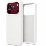 ZİRVE iPhone 17 Pro İle Uyumlu Kılıf İçi Kadife Yüksek Kalite Tam Uyum İLAS Yumuşak Silikon Telefon Kılıfı Beyaz