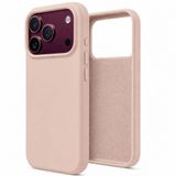 ZİRVE iPhone 17 Pro İle Uyumlu Kılıf İçi Kadife Yüksek Kalite Tam Uyum İLAS Yumuşak Silikon Telefon Kılıfı Kum Pembe