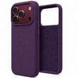ZİRVE iPhone 17 Pro Max İle Uyumlu Kılıf İçi Kadife Yüksek Kalite Tam Uyum İLAS Yumuşak Silikon Telefon Kılıfı Derin Mor