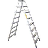 Zirve Madeni Eşya 8+8 Basamaklı Çift Çıkışlı A Tipi Alüminyum Merdiven