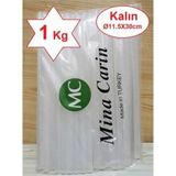 Zirve Mum Silikon Kalın 11.5X30CM Sıcak Mum Silikon Çubuk Uç 1 kg - - - Şeffaf - 1 Adet